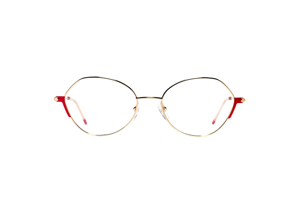 Gafa de graduada para mujer modelo Seira color Oro-Rojo