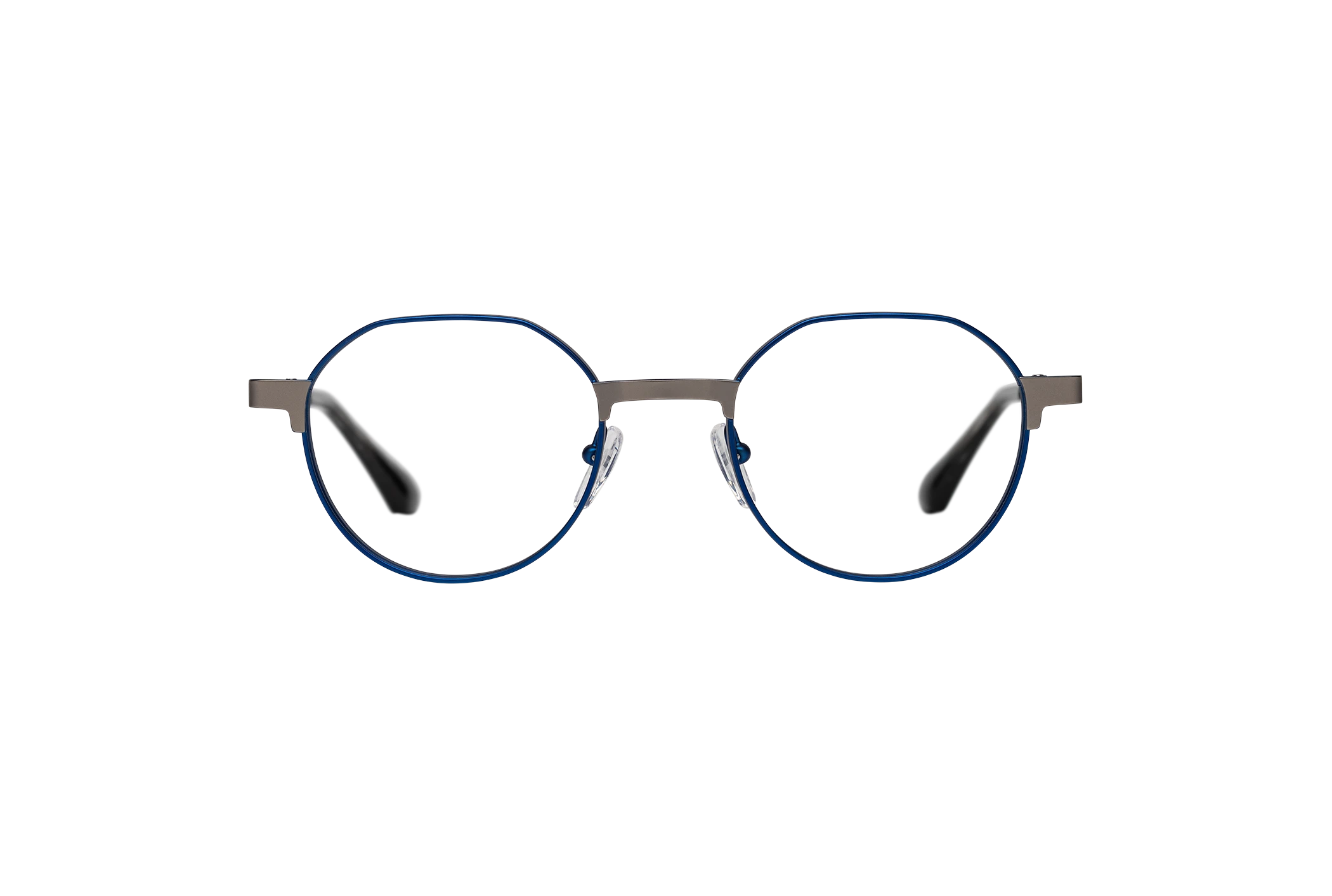Gafa de graduada para hombre modelo Crepe color Plata-Verde