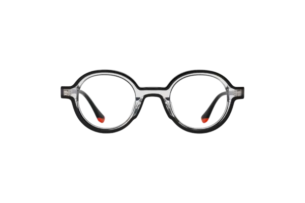 Gafa de graduada para hombre modelo Paul color Negro-Transparente